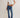 Level Up Slit Bootcut- Sunburst Blue