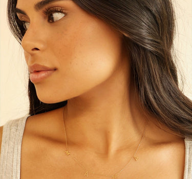 Silver Letter "MAMA" Necklace