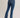 Level Up Slit Bootcut- Sunburst Blue