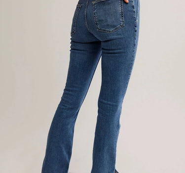 Level Up Slit Bootcut- Sunburst Blue