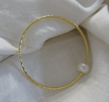 Edison Pearl Bangle 18k