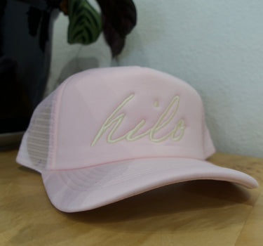 Hilo Trucker- Script - Pink