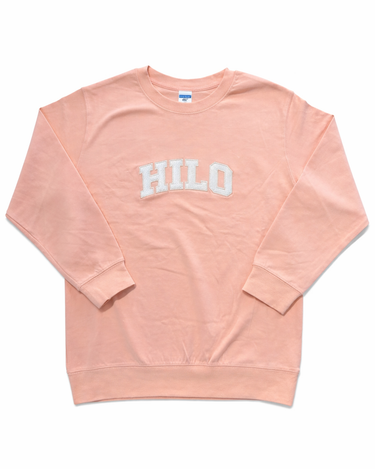 Hilo Varsity Crewneck Sweatshirt - Peach – Hideaway Hilo