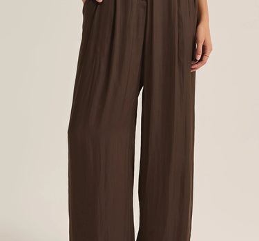 Lisse Wide Leg Pant - Dark Chocolate