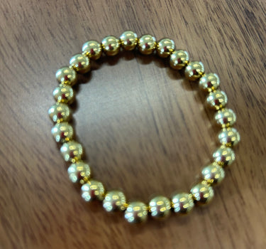 Classic Gold Ball Bracelet - 8mm