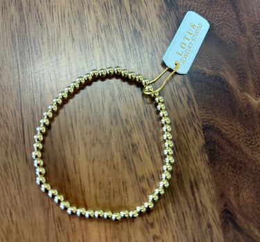 Classic Gold Ball Bracelet - 4mm