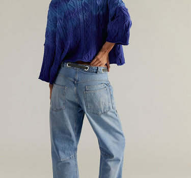 MOXIE LOW SLUNG PULL ON B - TRUEST BLUE